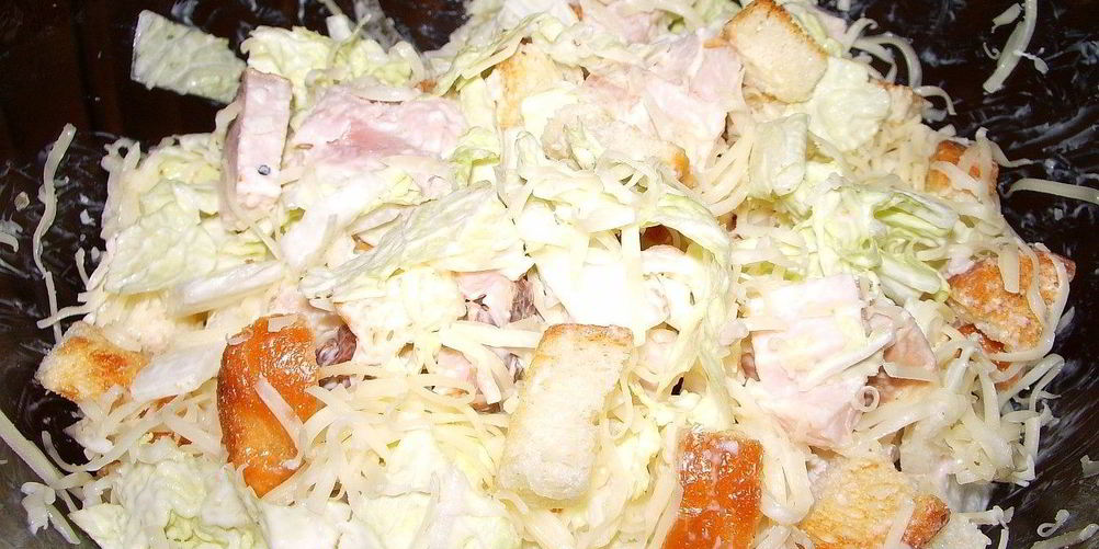 Рецепт салата малибу с копченой курицей