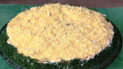 Салат Мимоза без майонеза