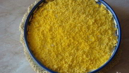 Салат Мимоза с мясом криля