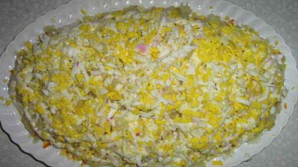 салат мимоза с сардиной