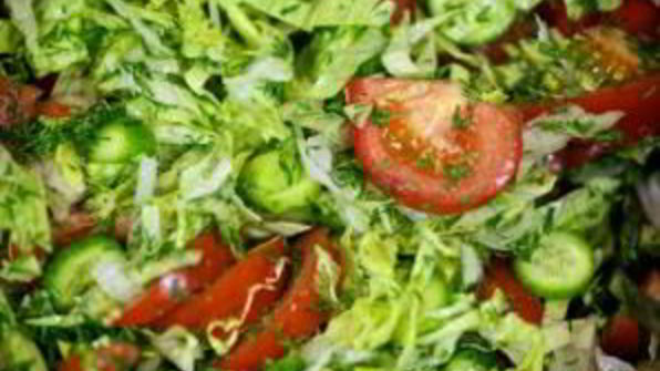 салат на даче