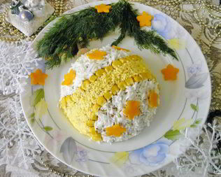 Салат Новогодний шар