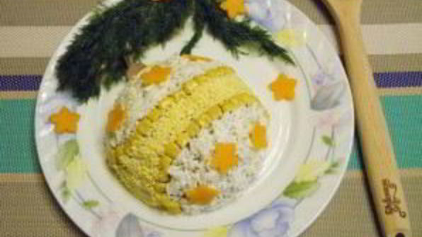 салат новогодний шар