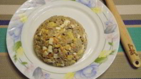 салат новогодний шар