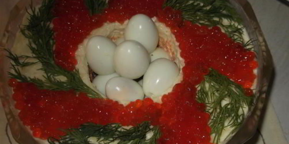 Рецепт салата пасхального венок