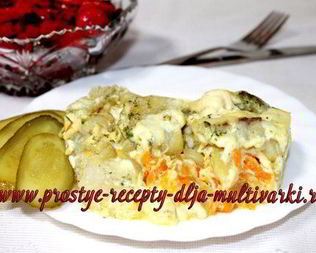 Филе минтая под шубкой