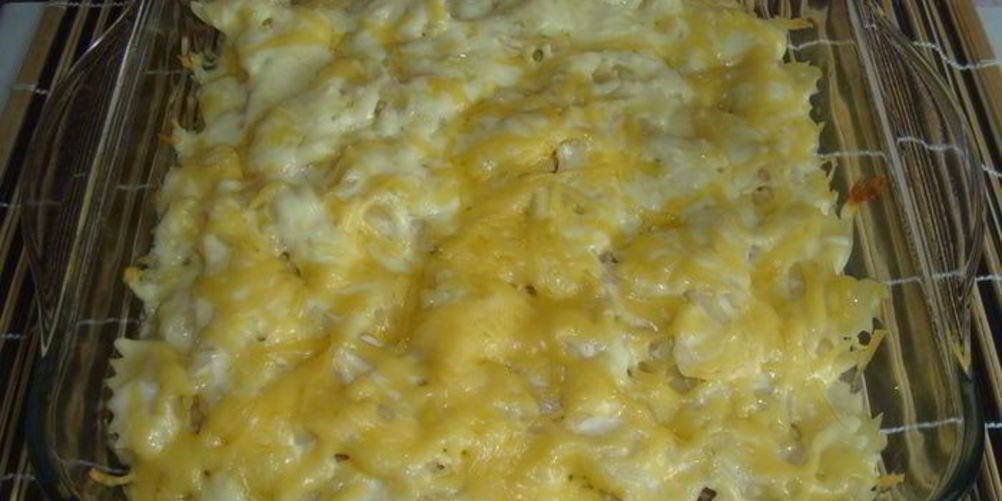 Рецепт грибов в сливочном соусе под шубой из фарфалле