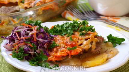 Картошка под шубой в духовке