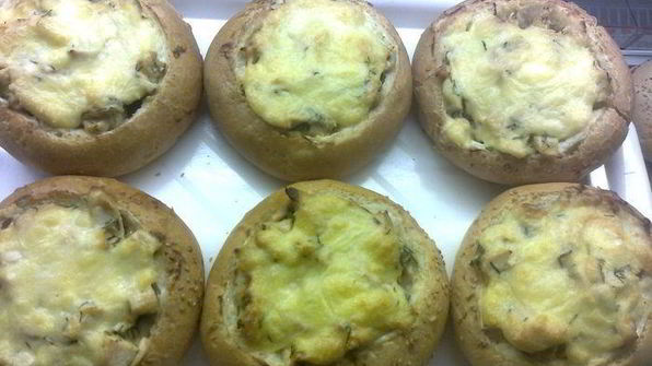 куриная грудка в гнезде под шубой