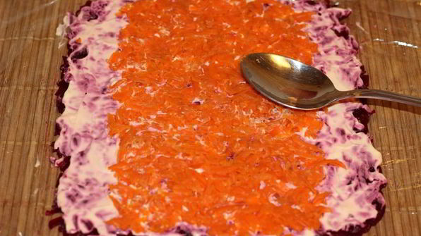 рулет из сельди под шубой