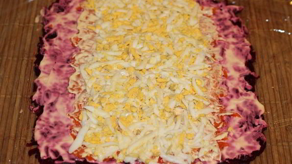 рулет из сельди под шубой