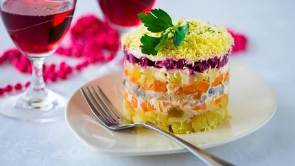 Рыба под шубой классический салат