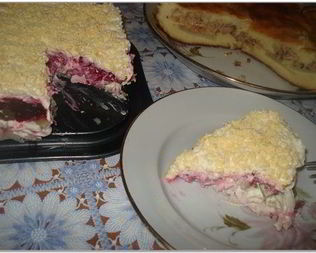 Салат Кальмары под шубой