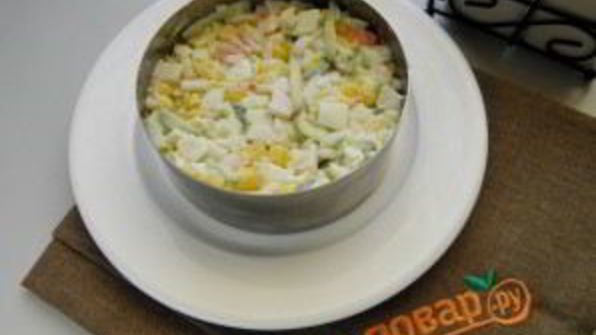 салат крабовый под шубой