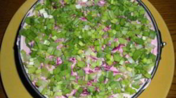 салат семга под шубой