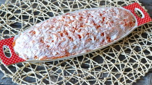 салат шпроты под шубой