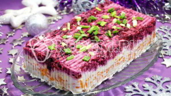 салат заливная селедка под шубой