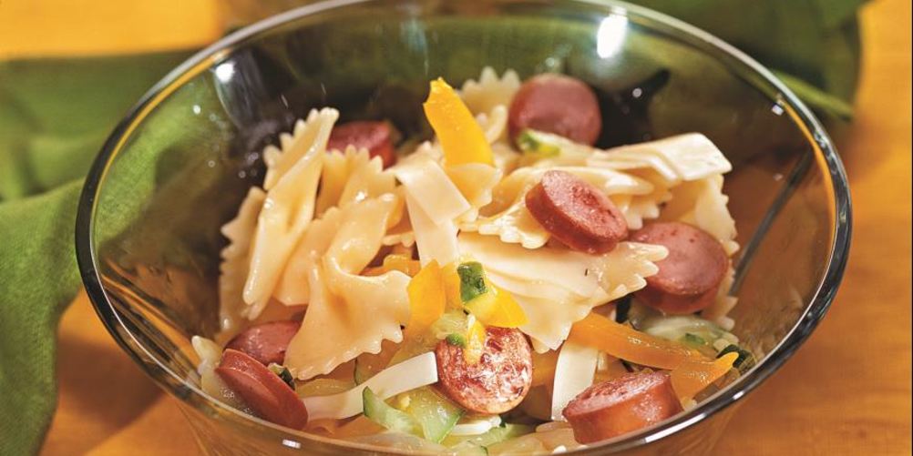 Рецепт салата с фарфалле