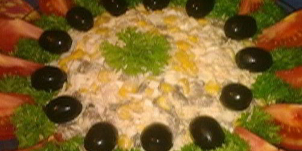 Рецепт салат с куриным филе солнышко моe