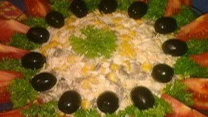 Салат с куриным филе Солнышко моe