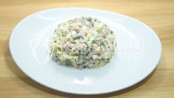 салат шапка деда мороза