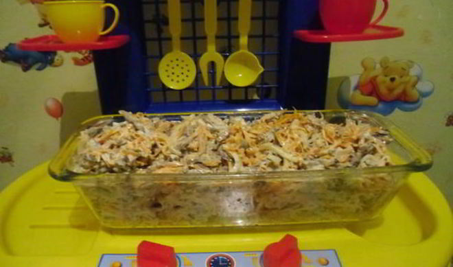 Салат Свиное сердце