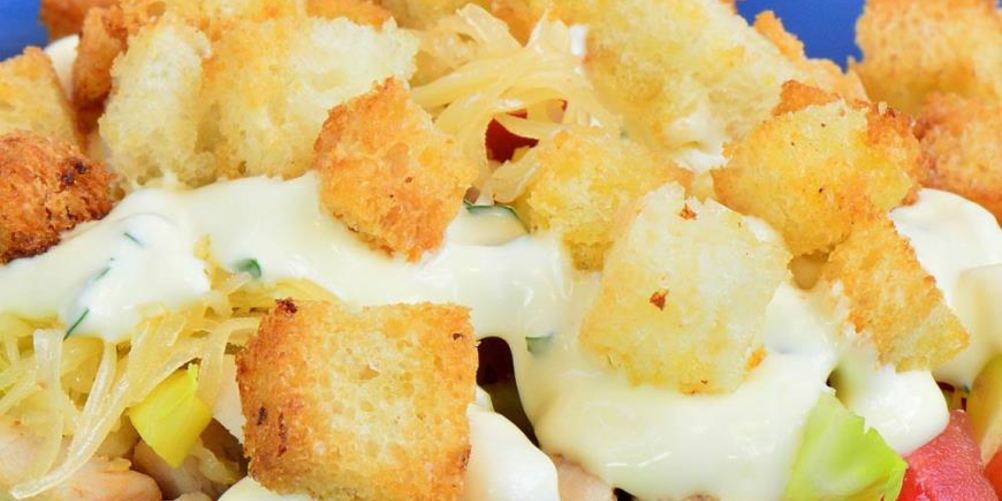 Рецепт салата цезарь с пекинской капустой