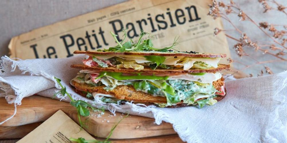 Рецепт сэндвича с салатома цезаря