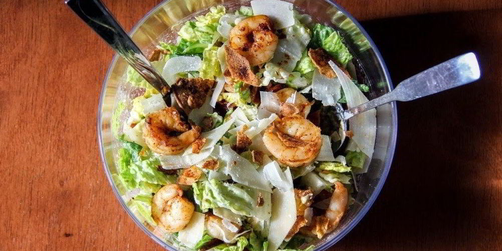 Рецепт цезаря с креветками простой