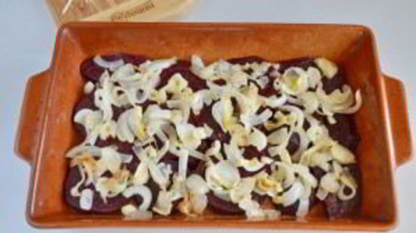 свекла под сырной корочкой с майонезом