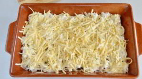 свекла под сырной корочкой с майонезом