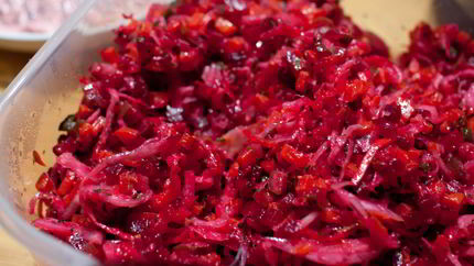 Диетический винегрет без картошки