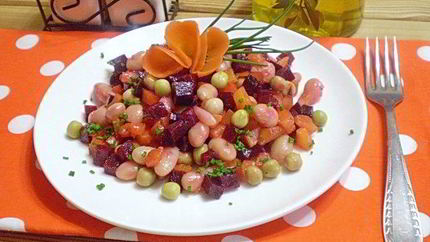 Диетический винегрет для похудения