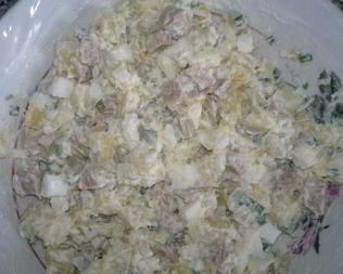 Салаты с кальмарами