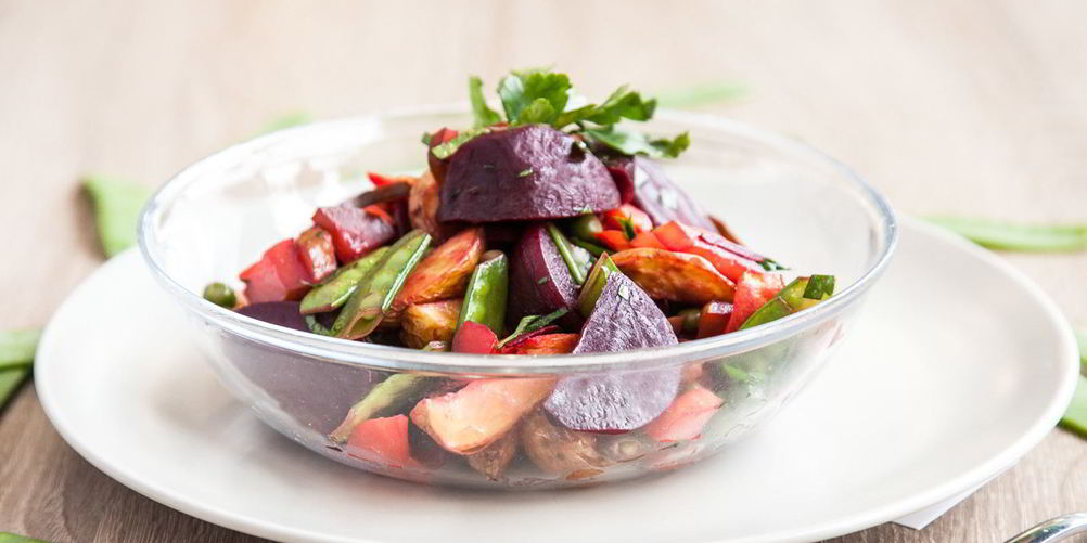 Рецепт винегрета из печеных овощей