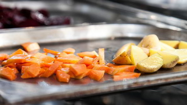 винегрет из печеных овощей