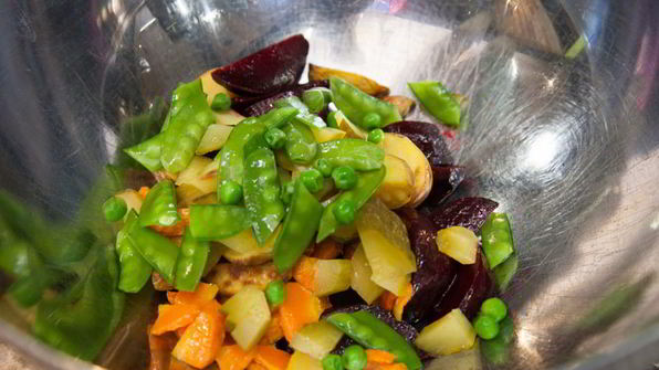 винегрет из печеных овощей