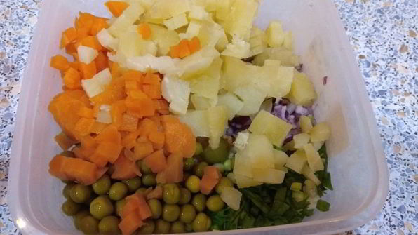 винегрет классический с заправкой