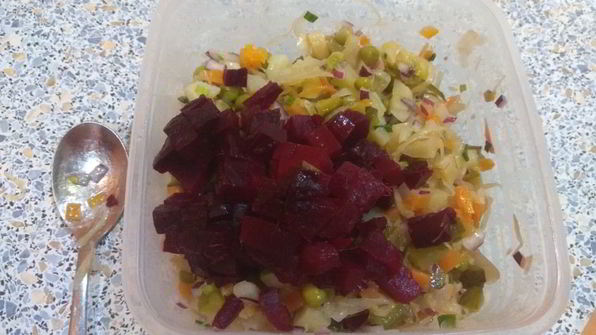 винегрет классический с заправкой