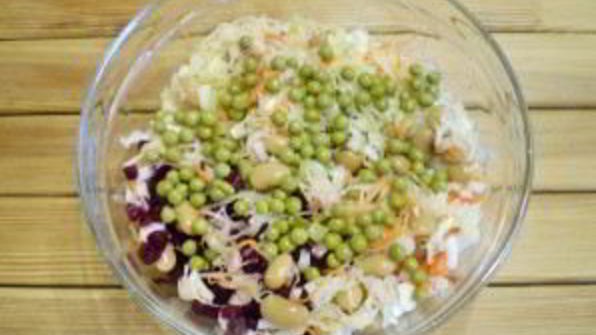 винегрет с горошком