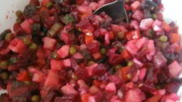 винегрет с грибами