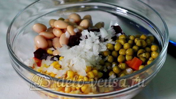 винегрет с кукурузой