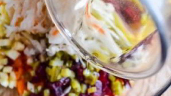 винегрет с квашеной капустой
