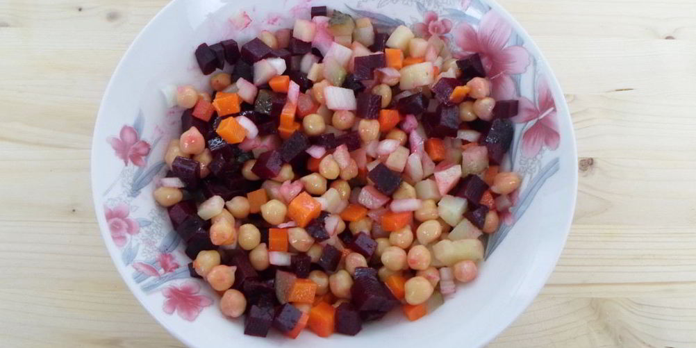 Рецепт винегрета с нутом