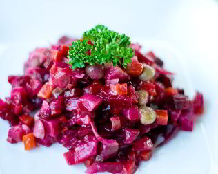 Винегрет с опятами