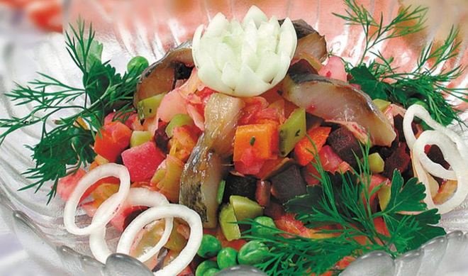 Винегрет с сельдью