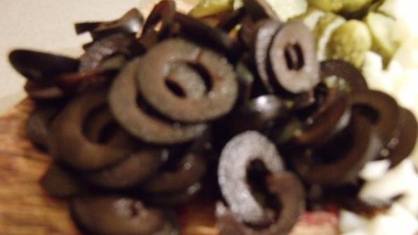 яичный салат с оливками
