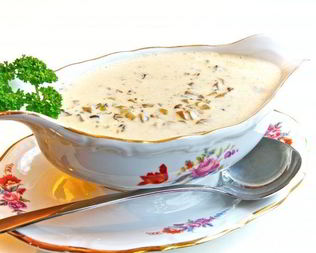 Грибной соус с сыром