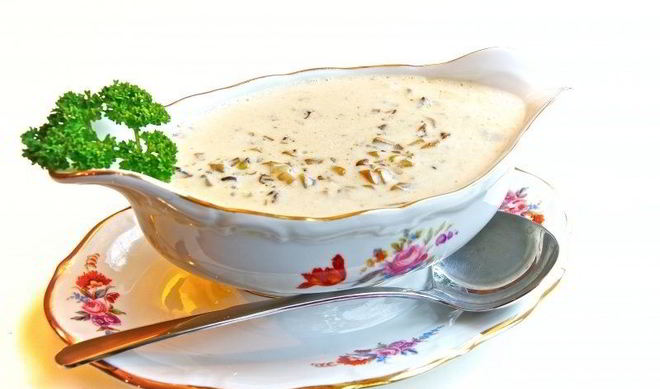 Грибной соус с сыром