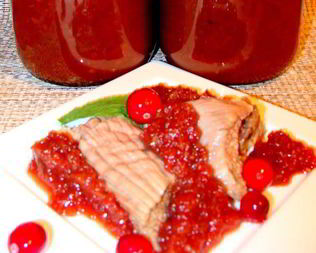 Сливово-яблочный острый соус к мясу